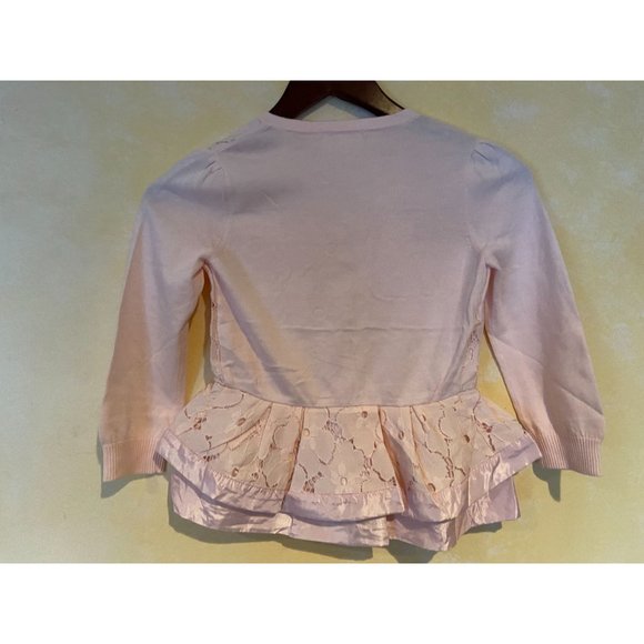 Girls Size 10Y Nicholas & Bears Peach Lace Cardigan Sweater - Picture 4 of 4